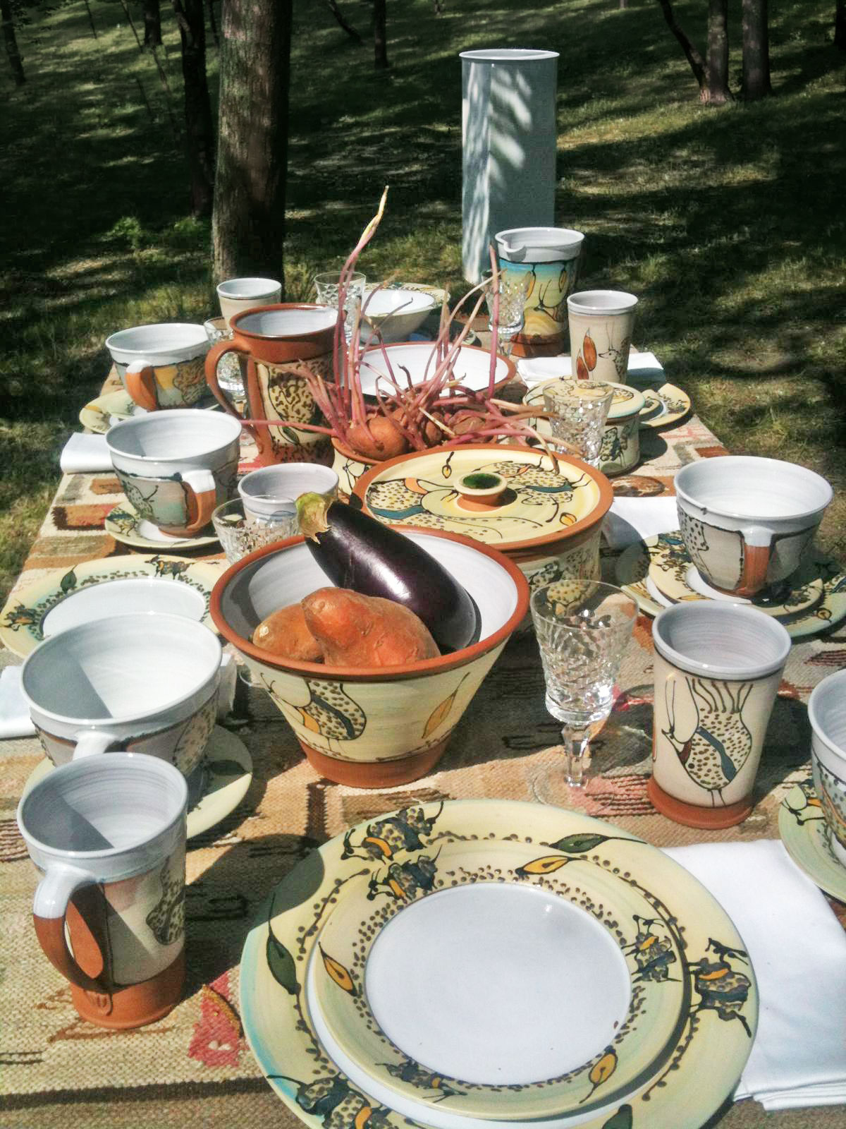 Baselly Art aus rotem Ton Keramik Oderbruch