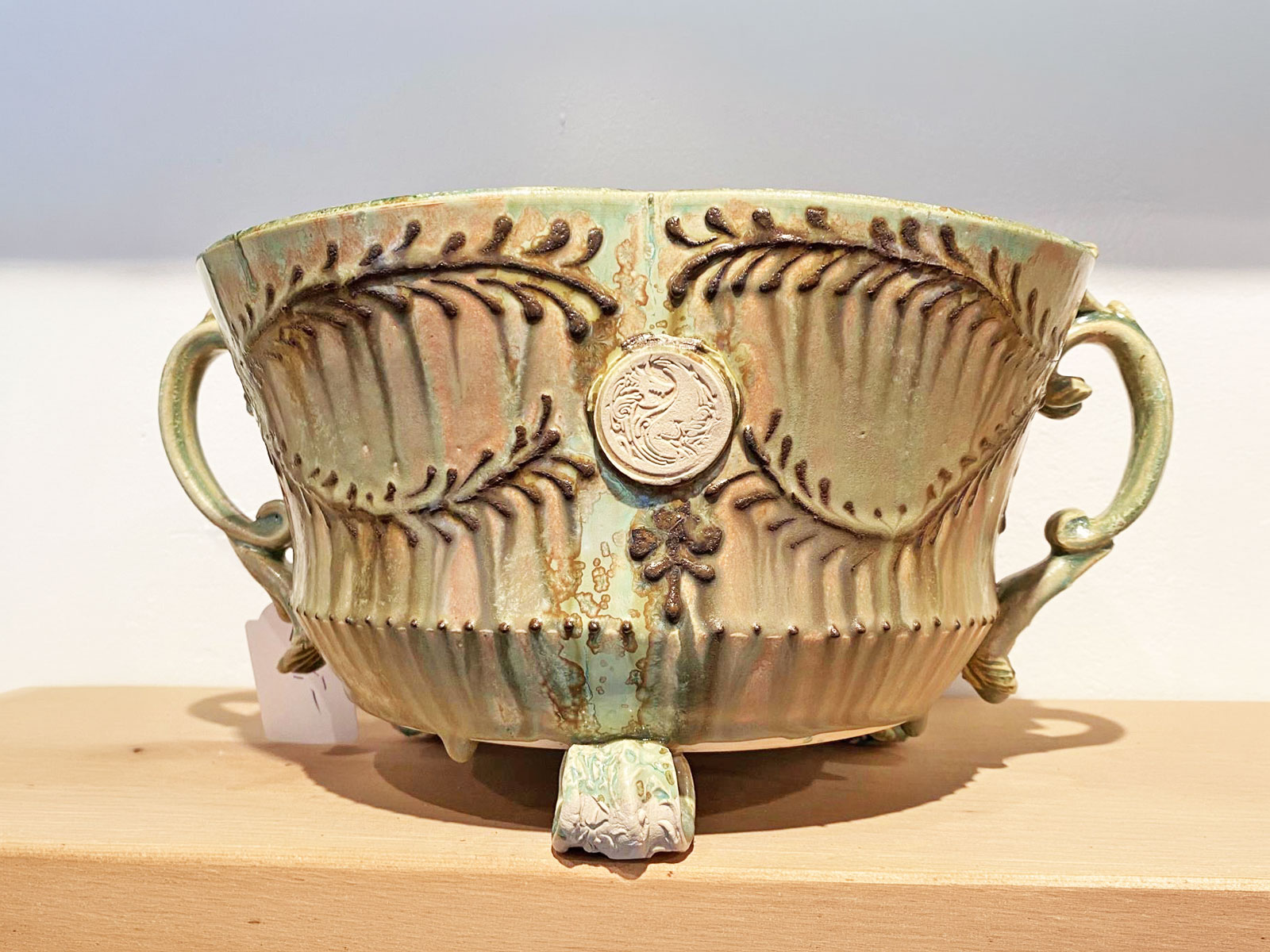 Keramik in Gothic Look mit Kristallglasur Einzelstück von Katrin Heinrich Keramik Oderbruch