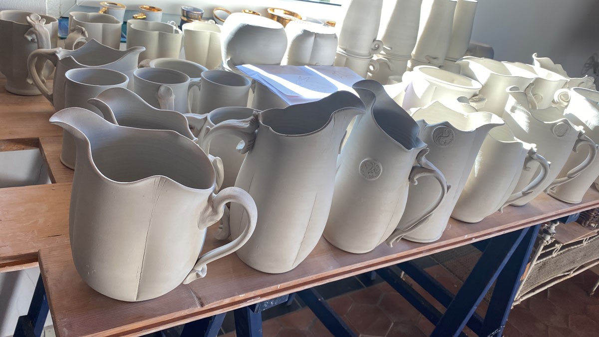 Keramik in Gothic Look mit Kristallglasur Einzelstück von Katrin Heinrich Keramik Oderbruch