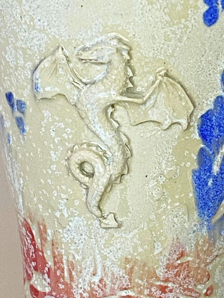 Keramik in Gothic Look mit Kristallglasur Einzelstück von Katrin Heinrich Keramik Oderbruch