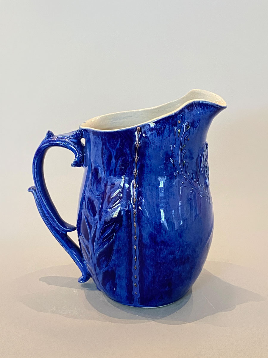 Keramik in Gothic Look mit Kristallglasur Einzelstück von Katrin Heinrich Keramik Oderbruch