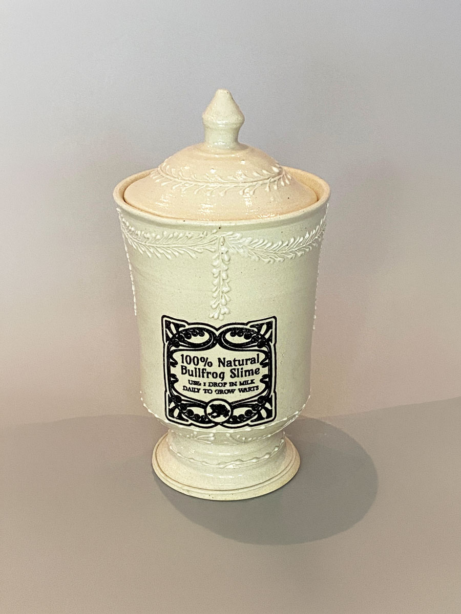 Keramik in Gothic Look mit Kristallglasur Einzelstück von Katrin Heinrich Keramik Oderbruch