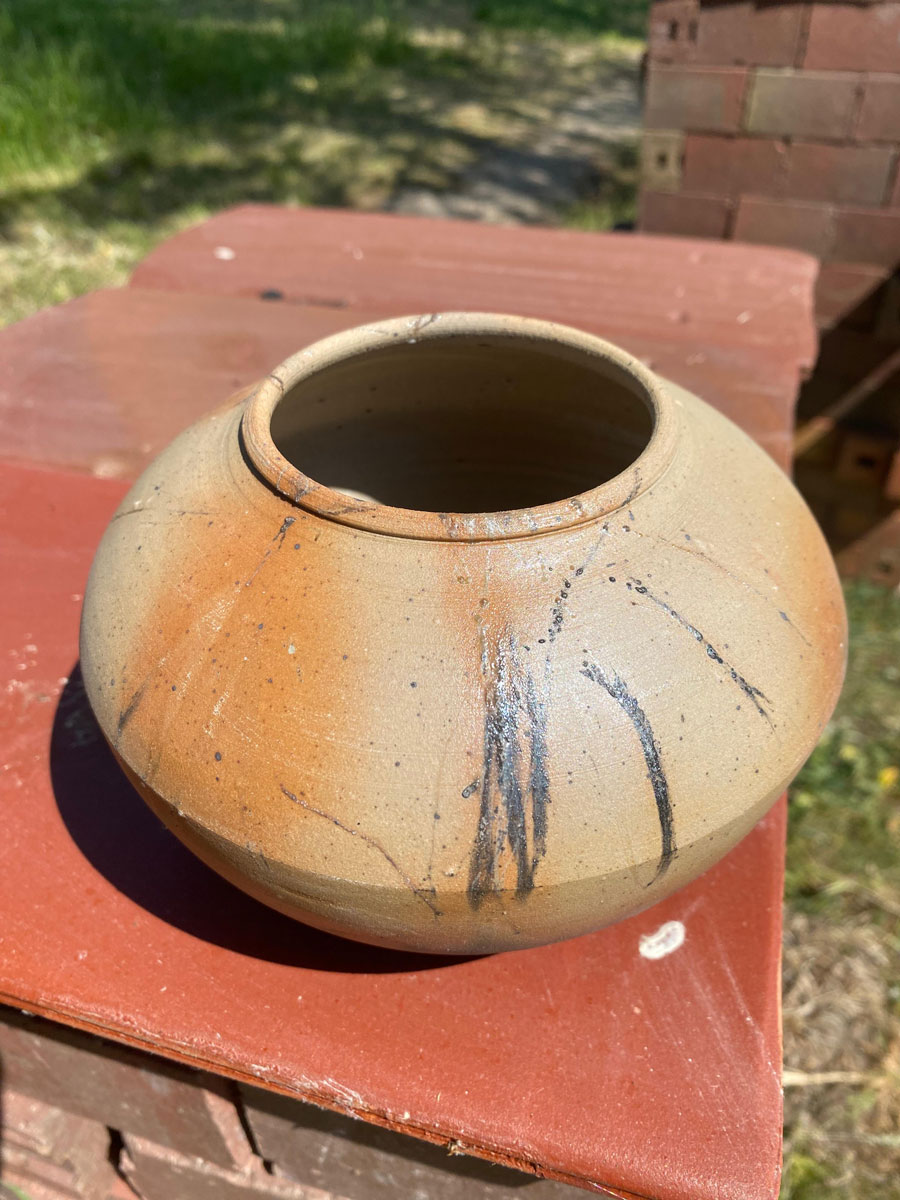 Holzgefeuertes Steinzeug Keramik Oderbruch Katrin Heinrich