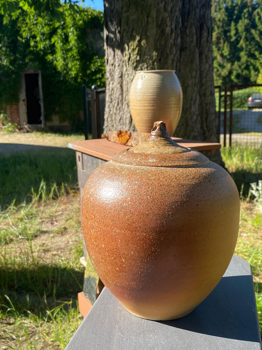 Holzgefeuertes Steinzeug Keramik Oderbruch Katrin Heinrich