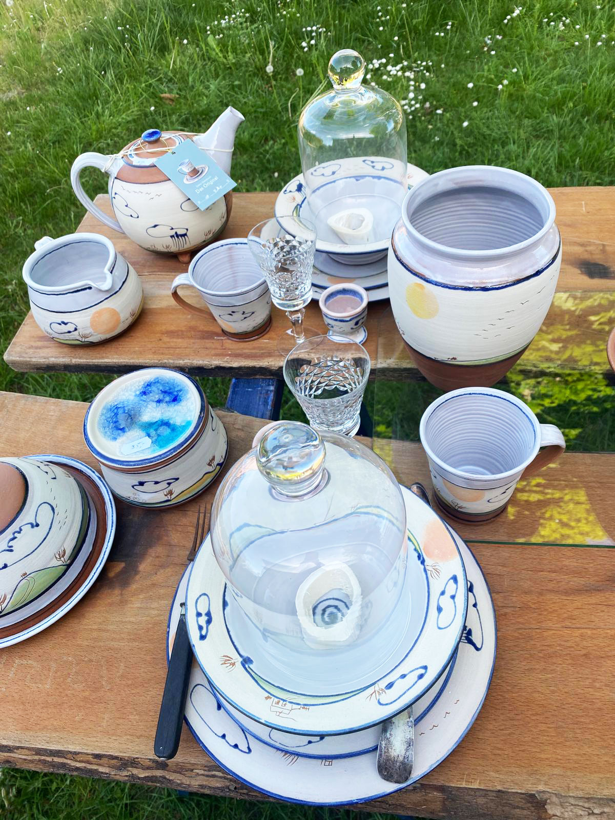 Geschirrserie Oderbruch Dekor von Keramik Oderbruch Katrin Herinrich